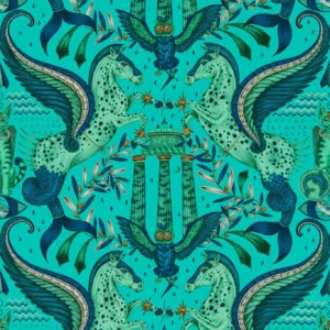 green animal wallpaper from emma shipley