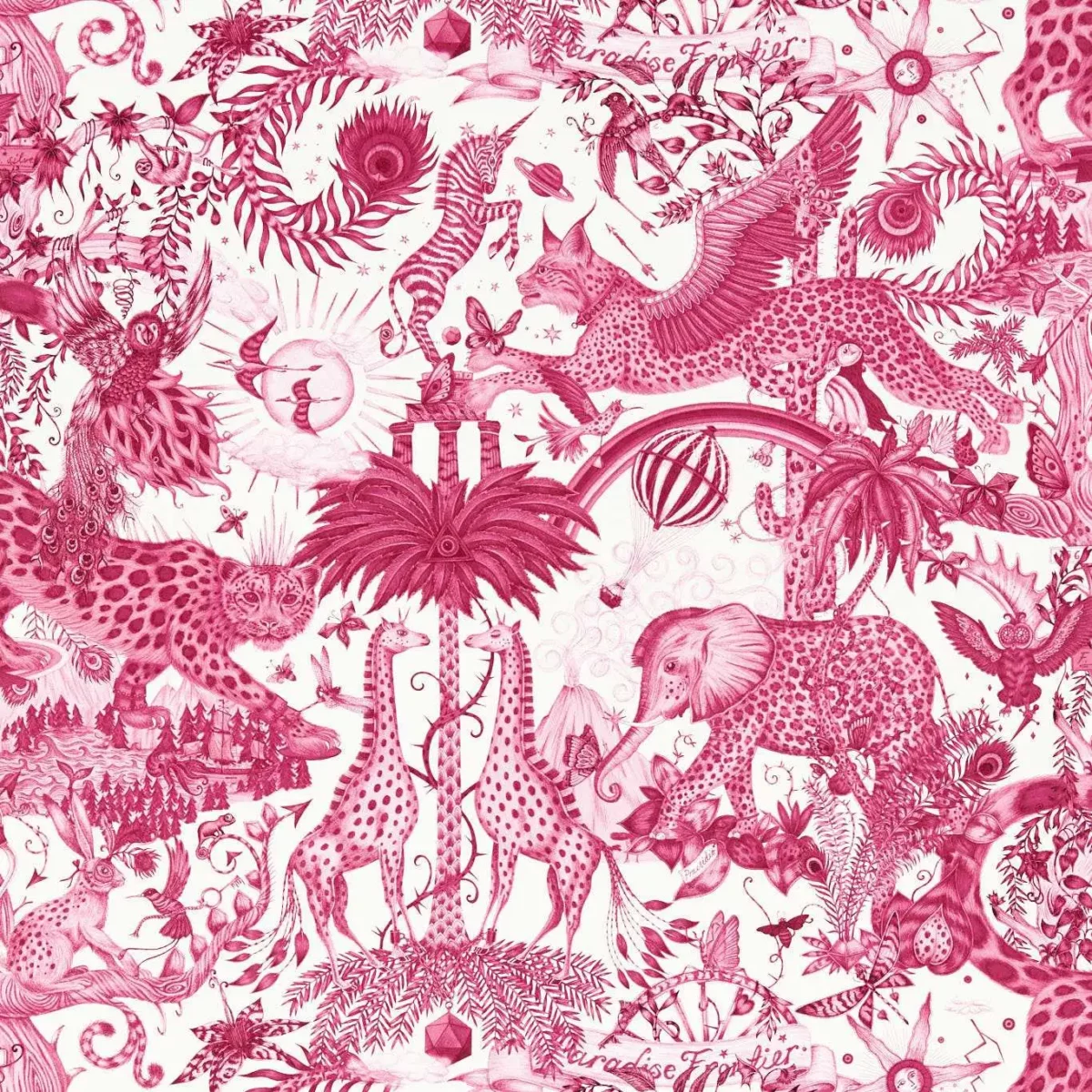 Paradise Lost Wallpaper - Berry by red animal wallpaper from emma shipley