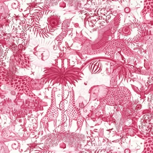 red animal wallpaper from emma shipley
