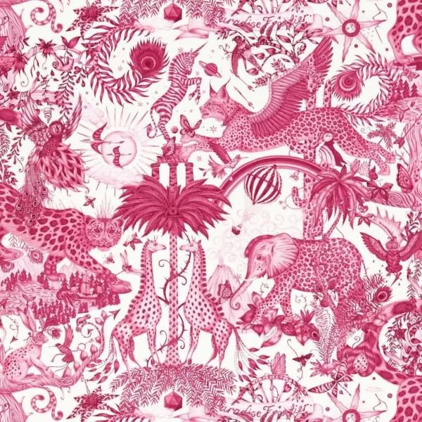 red animal wallpaper from emma shipley