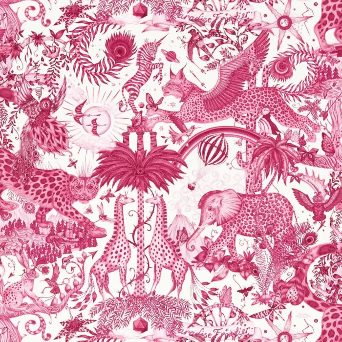 Paradise Lost Wallpaper - Berry swatch