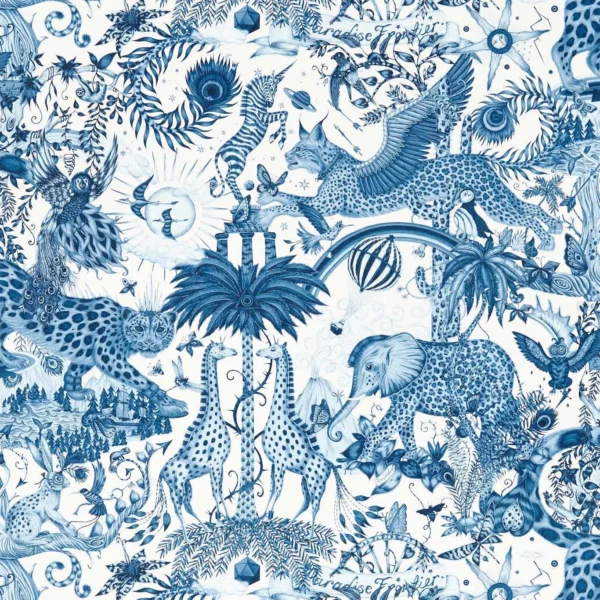 Paradise Lost Wallpaper - Ink by blue animal wallpaper from emma shipley