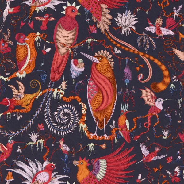 Quetzal Wallpaper - Violet by purple animal wallpaper from emma shipley