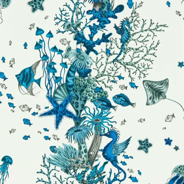 Seaforest Wallpaper - Blue swatch