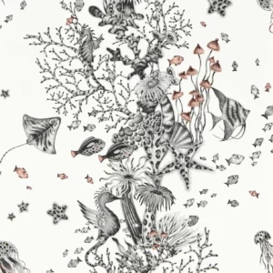 black-grey animal wallpaper from emma shipley