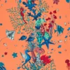 orange animal wallpaper from emma shipley