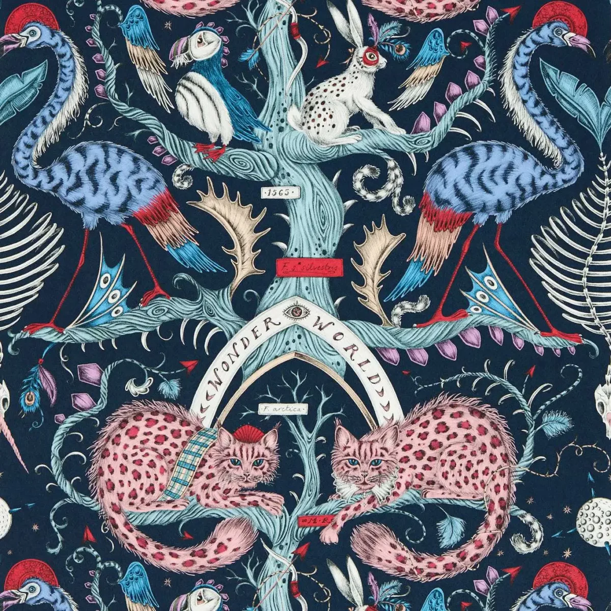 Wonder World Wallpaper - Berry by purple animal wallpaper from emma shipley