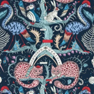 purple animal wallpaper from emma shipley