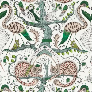 green animal wallpaper from emma shipley