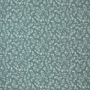 blue botanical cotton fabric from Ashley Wilde