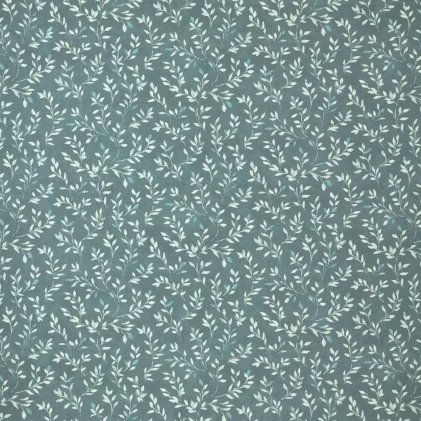 Ada Fabric - Azure by blue botanical cotton fabric from Ashley Wilde