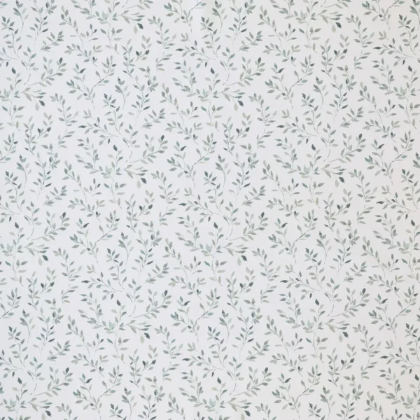 Ada Fabric - Duckegg by blue botanical cotton fabric from Ashley Wilde