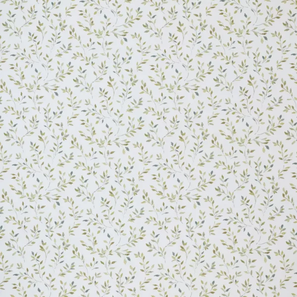 Ada Fabric - Moss by green botanical cotton fabric from Ashley Wilde