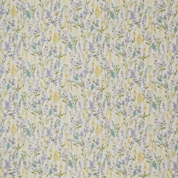 Anara Fabric - Heather by multicolour botanical cotton fabric from Ashley Wilde
