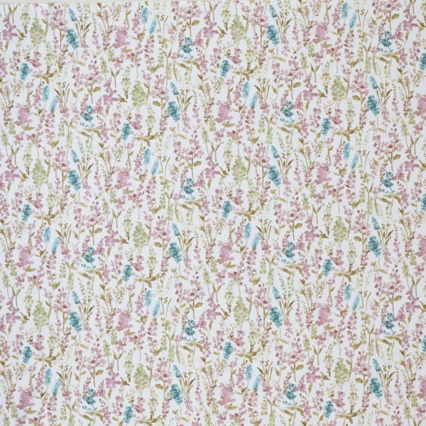 Anara Fabric - Peony by blue botanical cotton fabric from Ashley Wilde