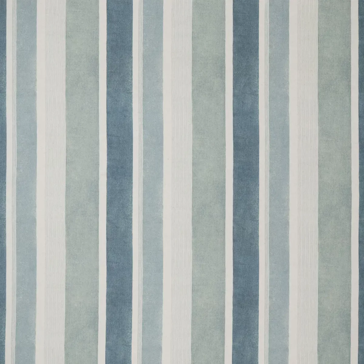 Celia Fabric - Azure by blue striped cotton fabric from Ashley Wilde