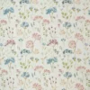 blue botanical cotton fabric from Ashley Wilde