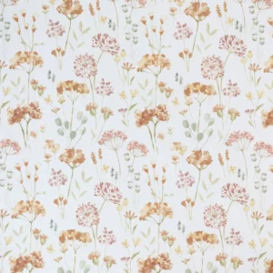 orange botanical cotton fabric from Ashley Wilde