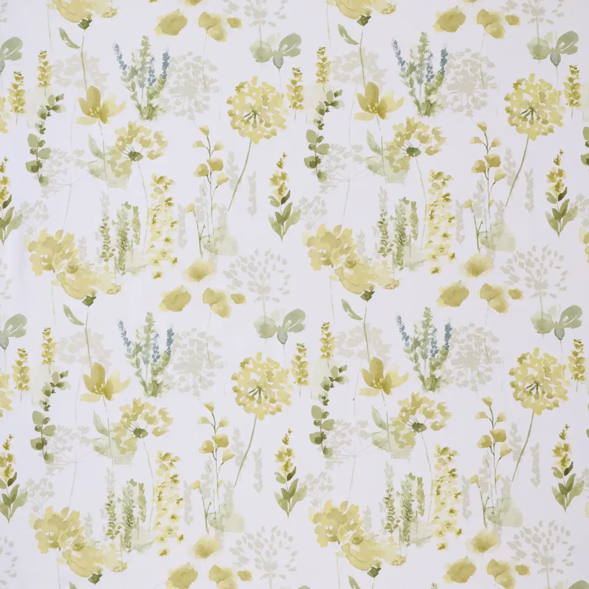 Elisa Fabric - Maize by green botanical cotton fabric from Ashley Wilde