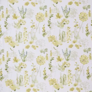 green botanical cotton fabric from Ashley Wilde