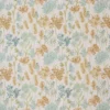 blue botanical cotton fabric from Ashley Wilde