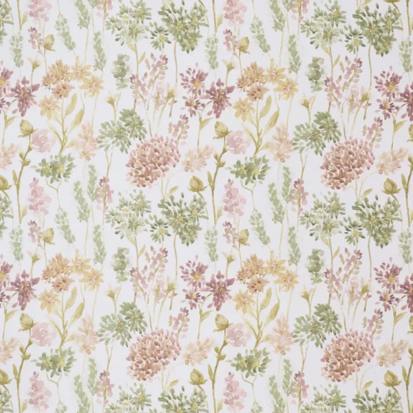 Etta Fabric - Sienna by green botanical cotton fabric from Ashley Wilde