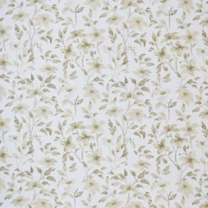 brown botanical cotton fabric from Ashley Wilde