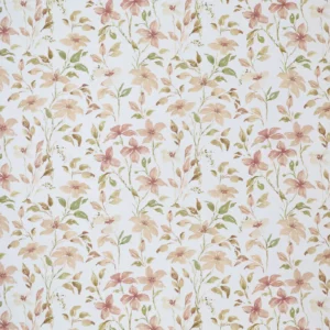 red botanical cotton fabric from Ashley Wilde