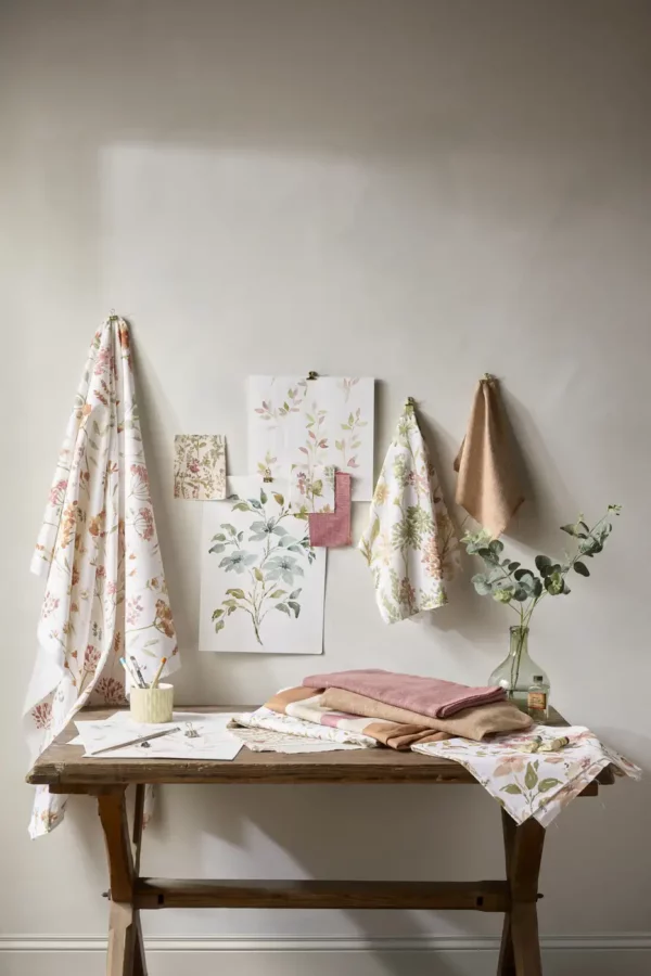 Hallie Fabric - Flax by Hallie Fabric - Flax from