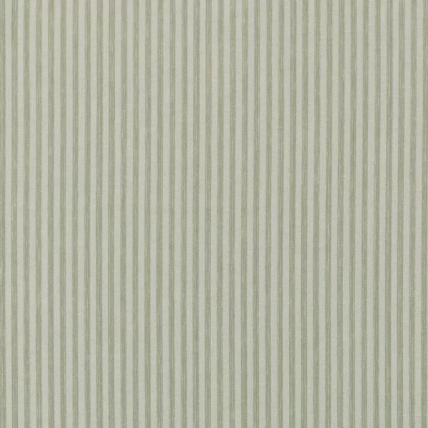 Effie Fabric - Sage by green striped woven fabric from Ashley Wilde