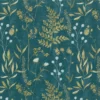 blue botanical printed fabric from Ashley Wilde