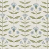 blue botanical printed fabric from Ashley Wilde