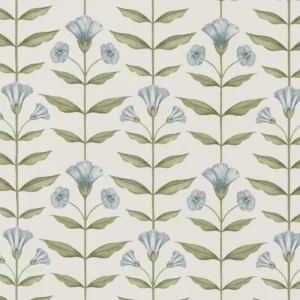 blue botanical printed fabric from Ashley Wilde