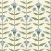 blue botanical printed fabric from Ashley Wilde