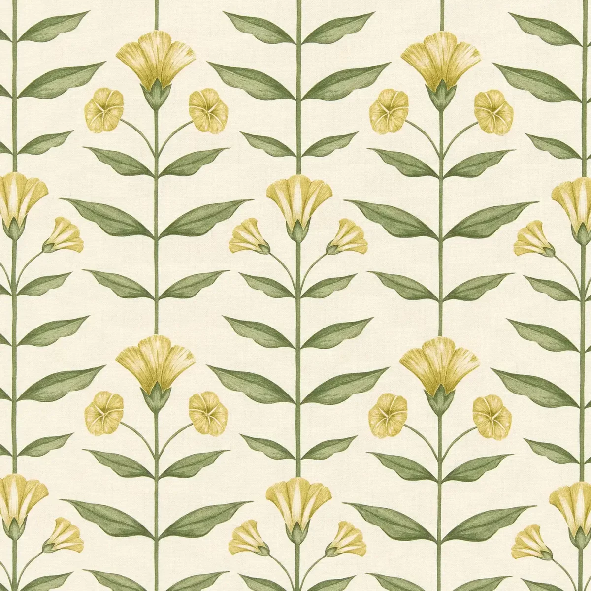 green botanical printed fabric from Ashley Wilde