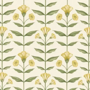 green botanical printed fabric from Ashley Wilde
