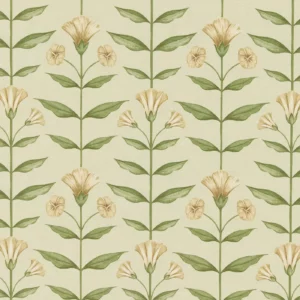 brown botanical printed fabric from Ashley Wilde