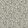 black-grey botanical cotton fabric from Ashley Wilde