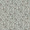 brown botanical cotton fabric from Ashley Wilde