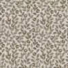 brown botanical cotton fabric from Ashley Wilde