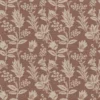brown botanical cotton fabric from Ashley Wilde