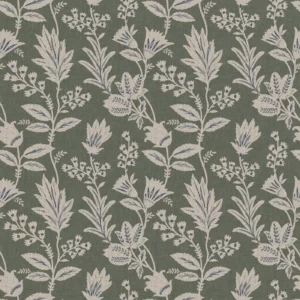green botanical cotton fabric from Ashley Wilde