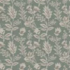 blue botanical cotton fabric from Ashley Wilde