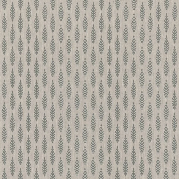Lois Fabric - Eucalyptus by black-grey botanical woven fabric from Ashley Wilde