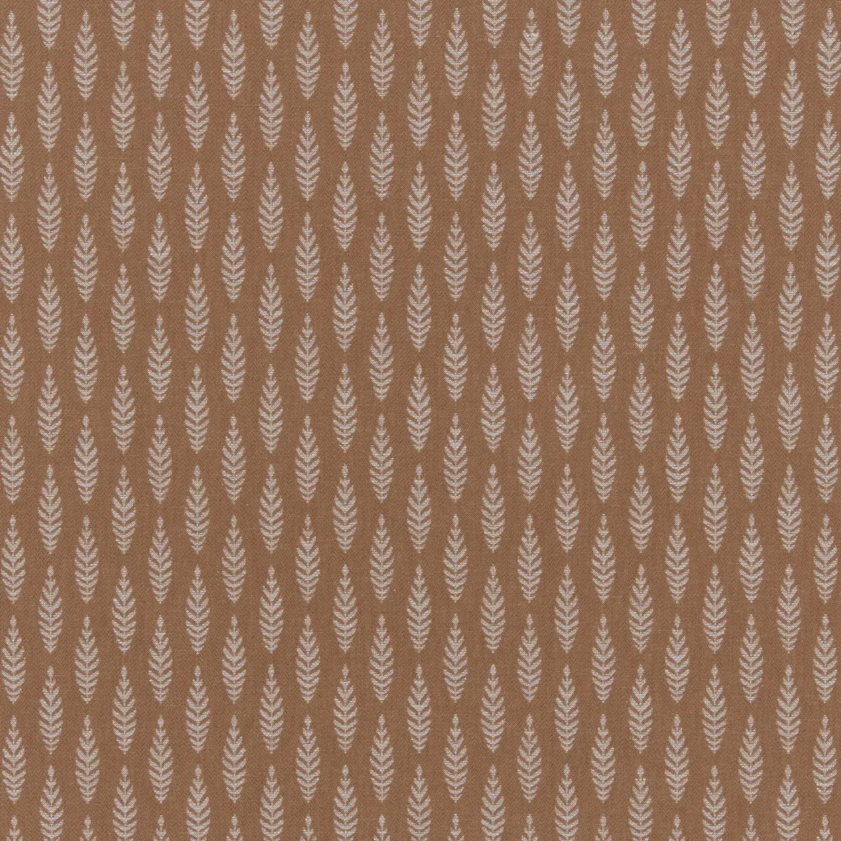 orange botanical woven fabric from Ashley Wilde