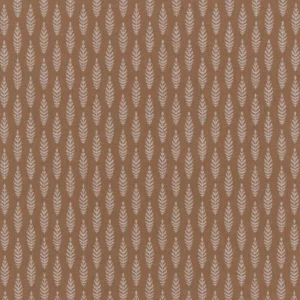 orange botanical woven fabric from Ashley Wilde
