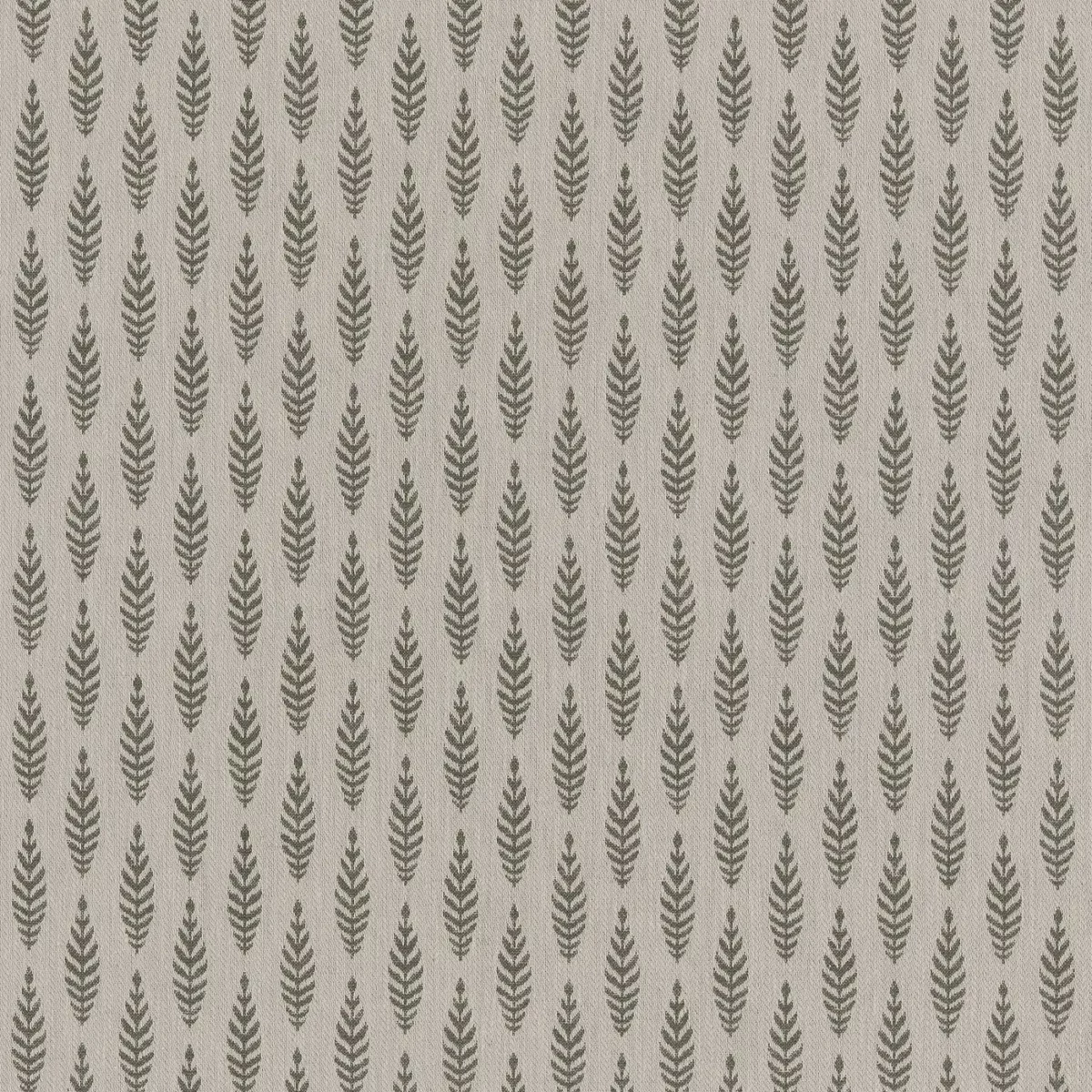 Lois Fabric - Olive by black-grey botanical woven fabric from Ashley Wilde