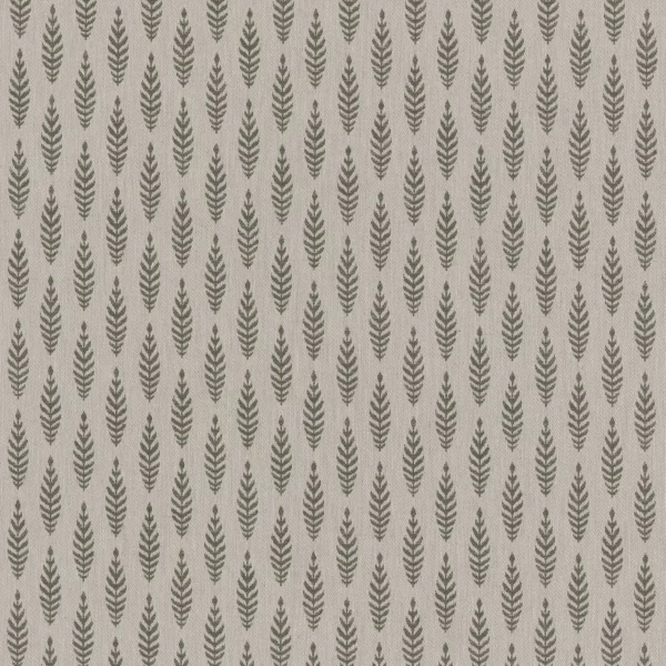 Lois Fabric - Olive by black-grey botanical woven fabric from Ashley Wilde