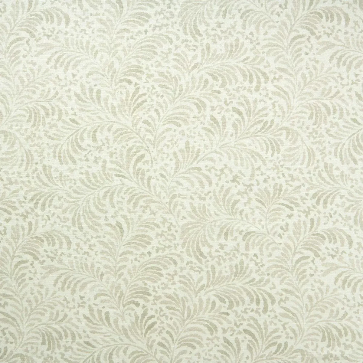 Blythe Fabric - Ghost by neutral botanical linen fabric from Linwood Fabrics