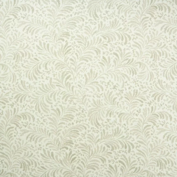 Blythe Fabric - Ghost by neutral botanical linen fabric from Linwood Fabrics